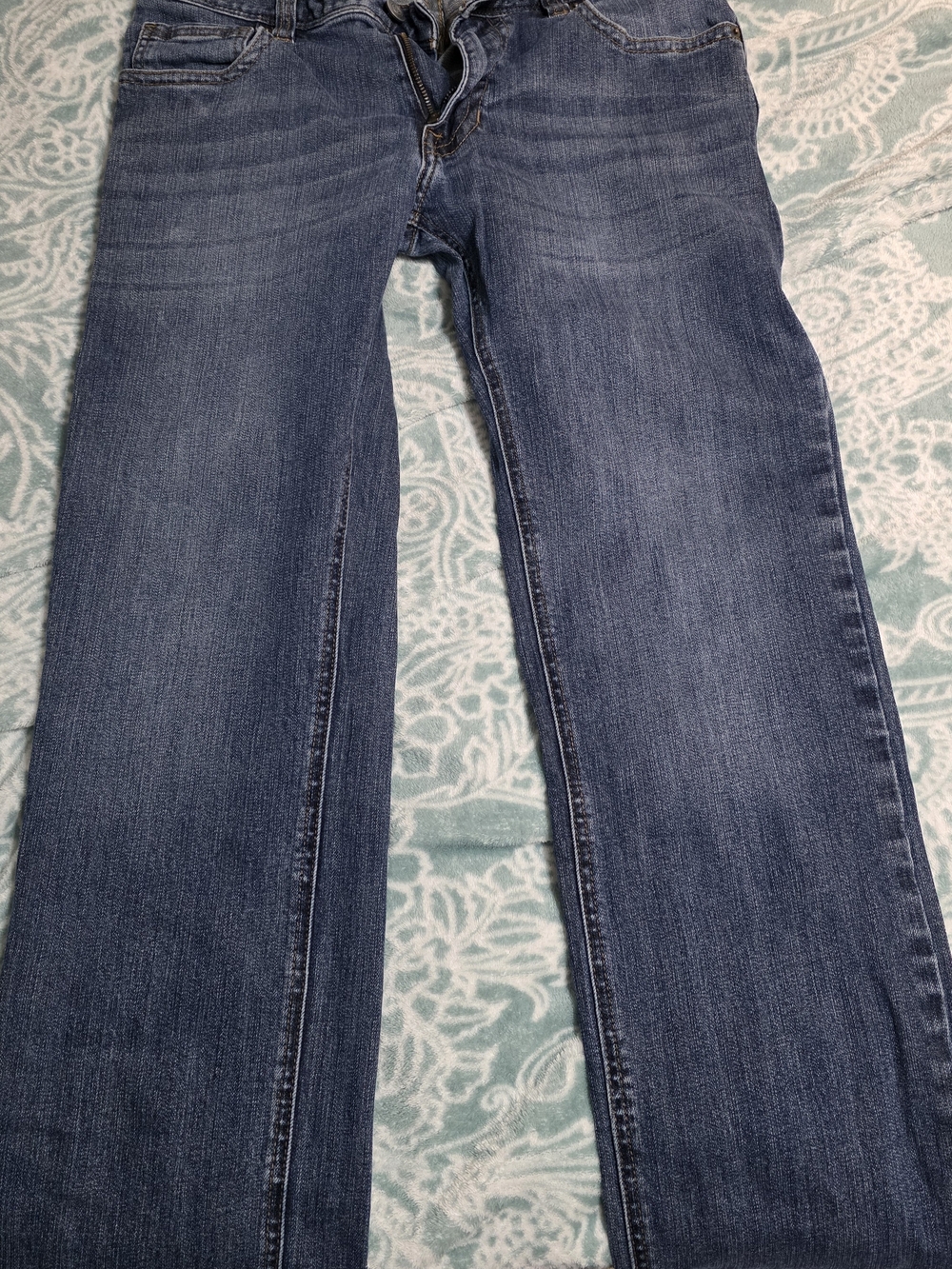 Slim Straight Men's Jeans in Faded Blue